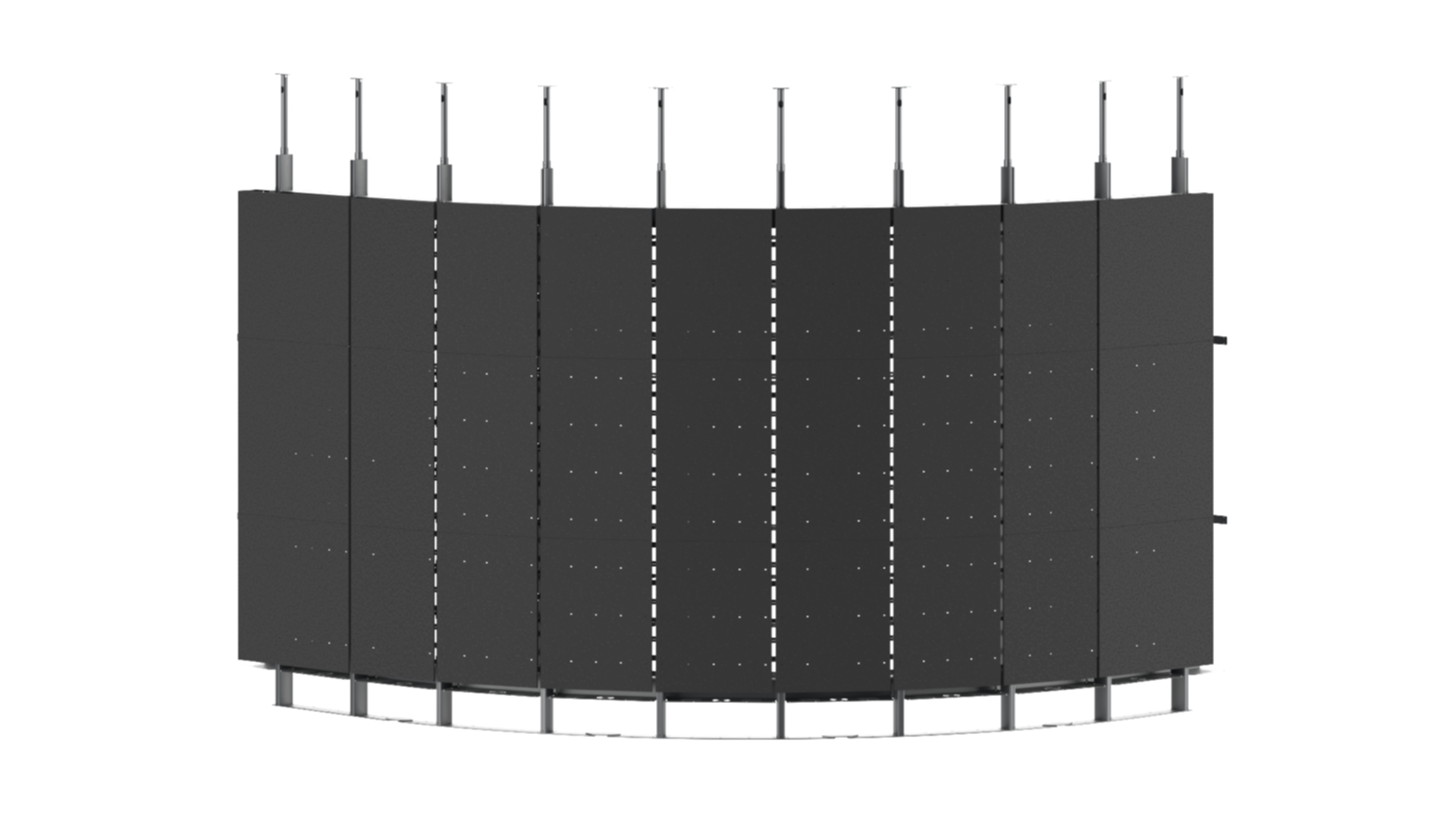 Каркас распорный для светодиодного экрана, радиусный. TEGAR LED-FRAME-CF-ARC